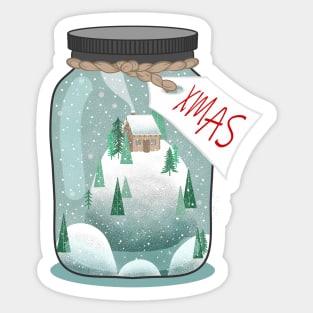 XMAS IN THE BOTTLE Sticker